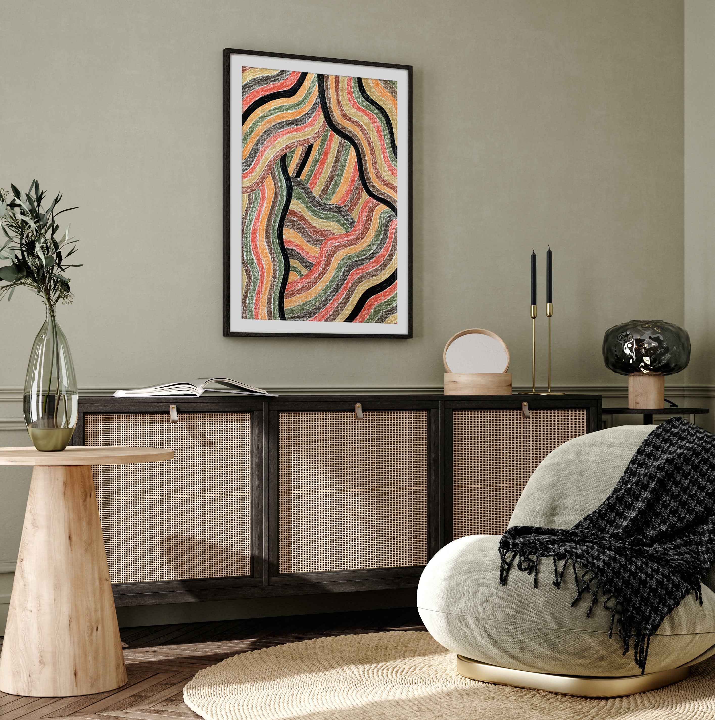 Earthy Waves — Print